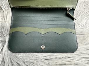 KATE SPADE NADINE MEDIUM CLUTCH WALLET IN HUNTER GREEN SAPLING Brand New A1 Hawk